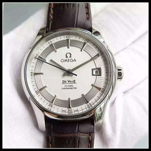 オメガ シースルーバック メンズ 41mm 自動巻き腕時計