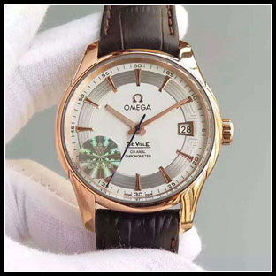 オメガ シースルーバック メンズ 41mm 自動巻き腕時計