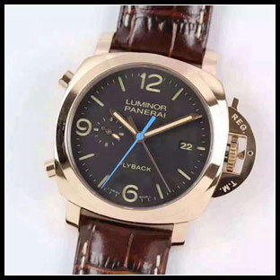 パネライ シースルーバック メンズ 44mm 自動巻き腕時計 PAM525