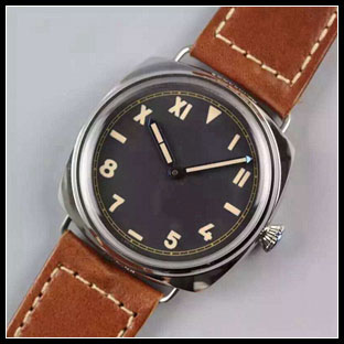 パネライ シースルーバック メンズ 47mm 手巻き式腕時計 PAM448