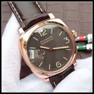 パネライ シースルーバック メンズ 42mm 手巻き式腕時計 PAM513