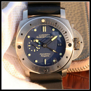 パネライ シースルーバック メンズ 47mm 自動巻き腕時計 PAM371