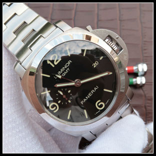 パネライ シースルーバック メンズ 44mm 自動巻き腕時計 PAM329