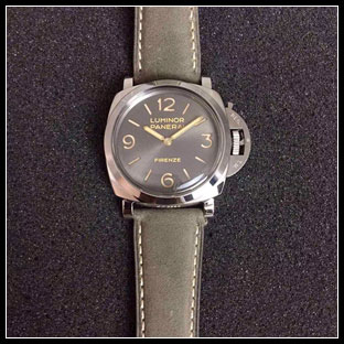 パネライ シースルーバック メンズ 47mm 手巻き式腕時計 PAM605