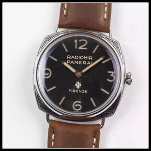 パネライ シースルーバック メンズ 47mm 手巻き式腕時計 PAM672