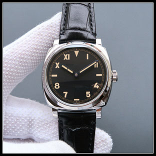 パネライ シースルーバック メンズ 42mm 手巻き式腕時計 PAM00718