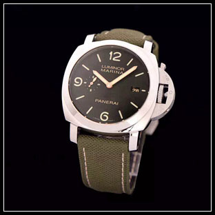 パネライ シースルーバック メンズ 44mm ASIA7750自動巻き腕時計 PAM618