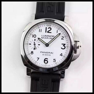 パネライ シースルーバック メンズ 44mm 手巻き式腕時計 PAM563