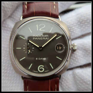 パネライ シースルーバック メンズ 45mm 手巻き式腕時計 PAM346