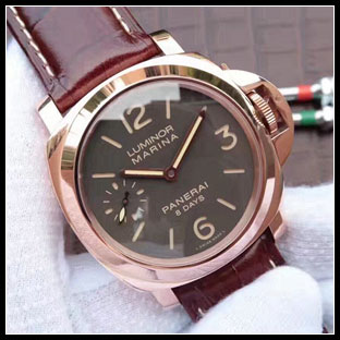 パネライ シースルーバック メンズ 44mm 手巻き式腕時計 PAM511