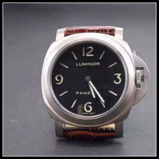 パネライ シースルーバック メンズ 44mm 手巻き式腕時計 PAM176