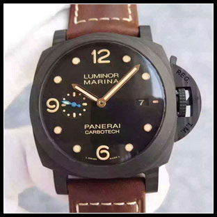 パネライ シースルーバック メンズ 44mm 自動巻き腕時計 PAM661