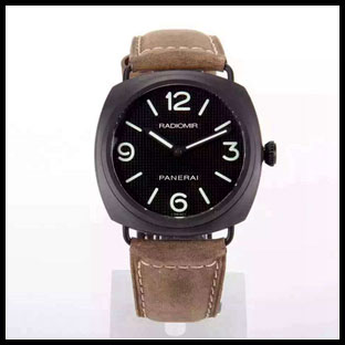 パネライ シースルーバック メンズ 45mm 手巻き式腕時計 PAM643