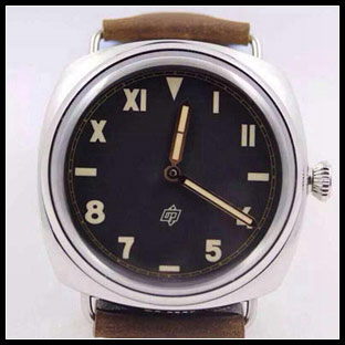 パネライ シースルーバック メンズ 47mm 自動巻き腕時計 PAM424
