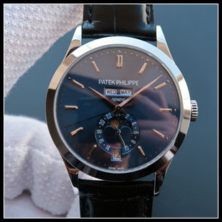 パテックフィリップ メンズ 38mm シースルーバック 自動巻き腕時計