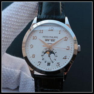 パテックフィリップ メンズ 38mm シースルーバック 自動巻き腕時計