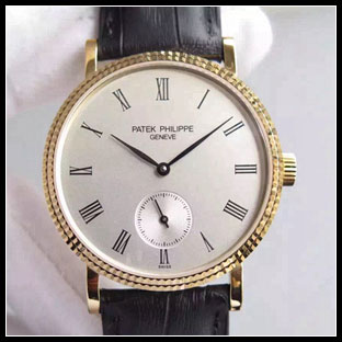 パテックフィリップ メンズ 36mm シースルーバック 手巻き式腕時計 5119J-001
