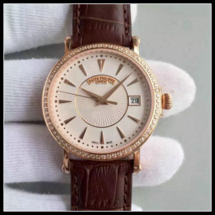 パテックフィリップ メンズ 38mm シースルーバック 自動巻き腕時計