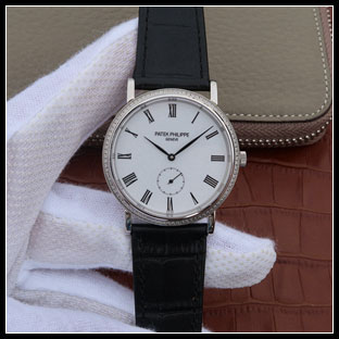 パテックフィリップ メンズ 38mm シースルーバック 手巻き式腕時計 5119G