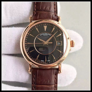 パテックフィリップ メンズ 38mm シースルーバック 自動巻き腕時計