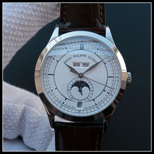 パテックフィリップ メンズ 38mm シースルーバック 自動巻き腕時計