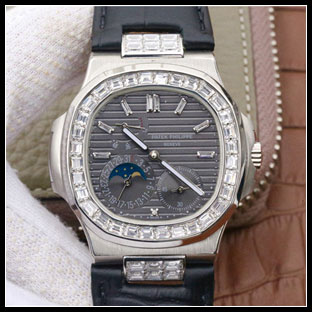 パテックフィリップ メンズ 40mm シースルーバック 自動巻き腕時計