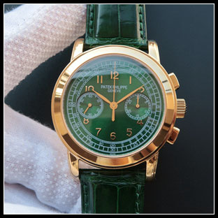 パテックフィリップ メンズ 42mm シースルーバック 手巻き式腕時計