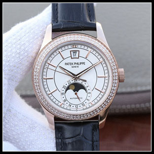 パテックフィリップ メンズ 40mm シースルーバック 自動巻き腕時計