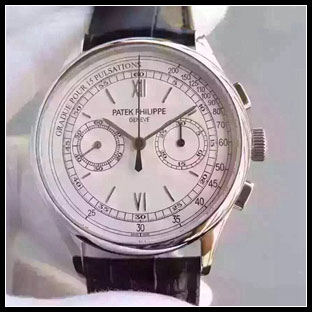 パテックフィリップ メンズ 40mm シースルーバック 手巻き式腕時計