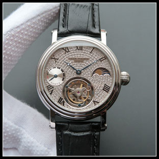 パテックフィリップ メンズ 43mm シースルーバック 手巻き式腕時計