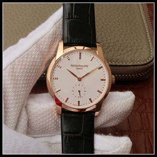 パテックフィリップ メンズ 38mm シースルーバック 手巻き式腕時計
