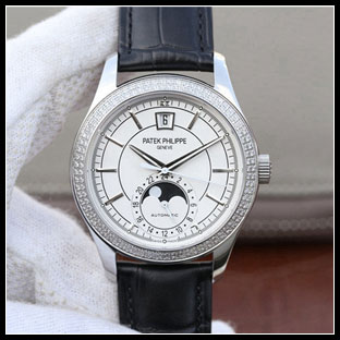 パテックフィリップ メンズ 40mm シースルーバック 自動巻き腕時計