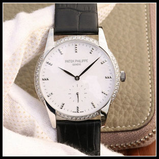 パテックフィリップ メンズ 38mm シースルーバック 手巻き式腕時計