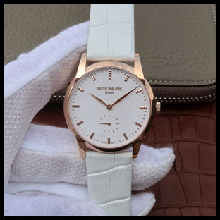 パテックフィリップ メンズ 38mm シースルーバック 手巻き式腕時計