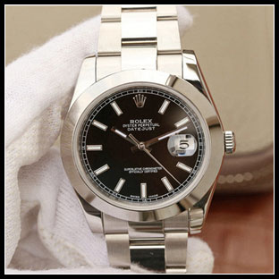 ロレックス メンズ 41mm 自動巻き腕時計