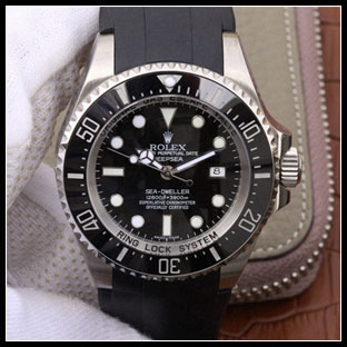 ロレックス メンズ 44mm 自動巻き腕時計