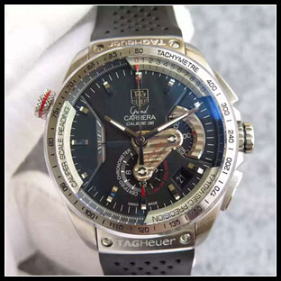 タグホイヤー シースルーバック メンズ 43mm 自動巻き腕時計