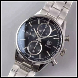 タグホイヤー メンズ 41mm シースルーバック 自動巻き腕時計