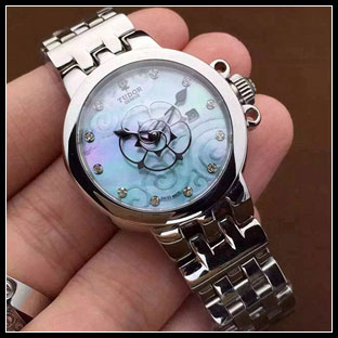 チュードル レディース 26mm 自動巻き腕時計 35100-65710