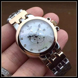 チュードル レディース 26mm 自動巻き腕時計 35100-65710