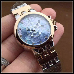 チュードル レディース 26mm 自動巻き腕時計 35100-65710