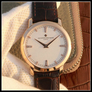 ヴァシュロンコンスタン メンズ 38mm シースルーバック 自動巻き腕時計