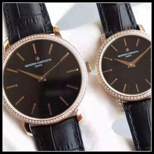 ヴァシュロンコンスタン カップル 41mm/33mm シースルーバック 自動巻き腕時計