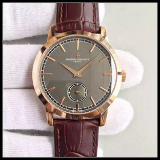 ヴァシュロンコンスタン メンズ 38mm シースルーバック 手巻き式腕時計