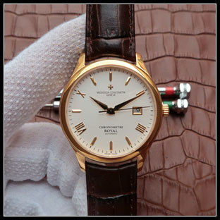 ヴァシュロンコンスタン メンズ 40mm シースルーバック 自動巻き腕時計