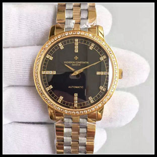 ヴァシュロンコンスタン メンズ 40mm シースルーバック 腕時計