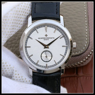ヴァシュロンコンスタン メンズ 42mm シースルーバック 手巻き式腕時計