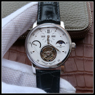 ヴァシュロンコンスタン メンズ 42mm シースルーバック 手巻き式腕時計