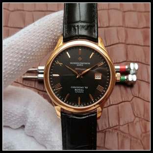 ヴァシュロンコンスタン メンズ 40mm シースルーバック 自動巻き腕時計