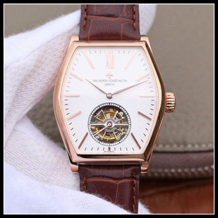 ヴァシュロンコンスタン メンズ 38×48mm シースルーバック 手巻き式腕時計
